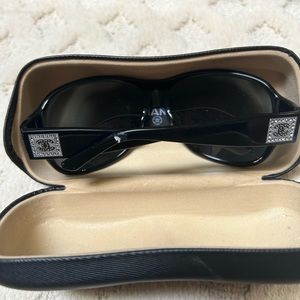 Chanel sunglasses with crystal logos
